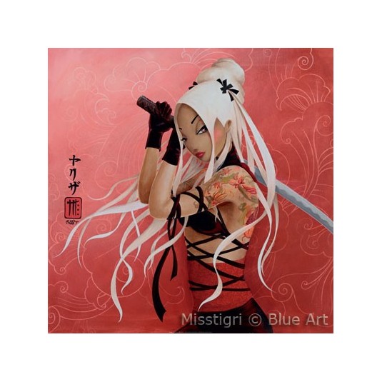 Affiche MISSTIGRI Yakuza 30x30cm