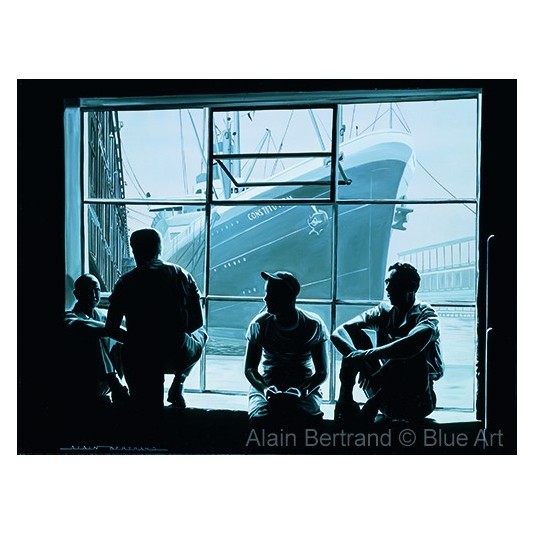 Affiche Alain BERTRAND Dockers 73 - 30x40 cm
