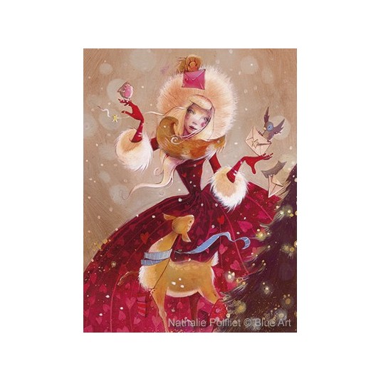 Affiche Nathalie POLFLIET Songe d'une nuit de Noël 30x40cm