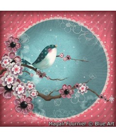 Affiche Magali FOURNIER Sakura 30x30cm