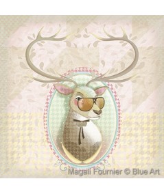 Affiche Magali FOURNIER Deer Jr 50x50cm