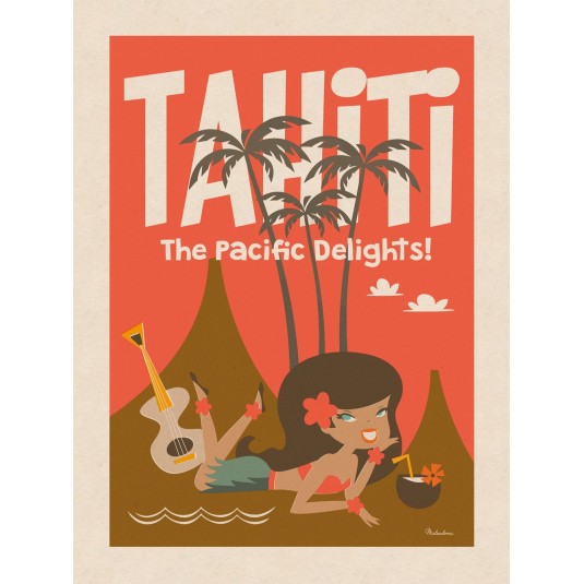 Affiche MISTERATOMIC Tahiti