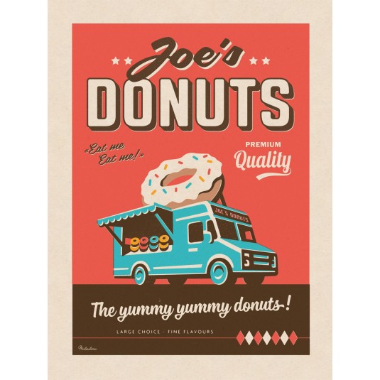 Affiche MISTERATOMIC Joe's donuts
