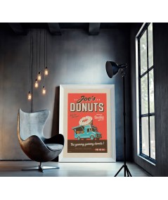 Affiche MISTERATOMIC Joe's donuts