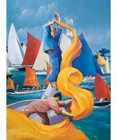 Affiche Gildas FLAHAULT Semaine du Golfe 2009 60x80cm