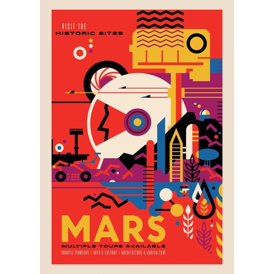 Affiche Nasa Mars