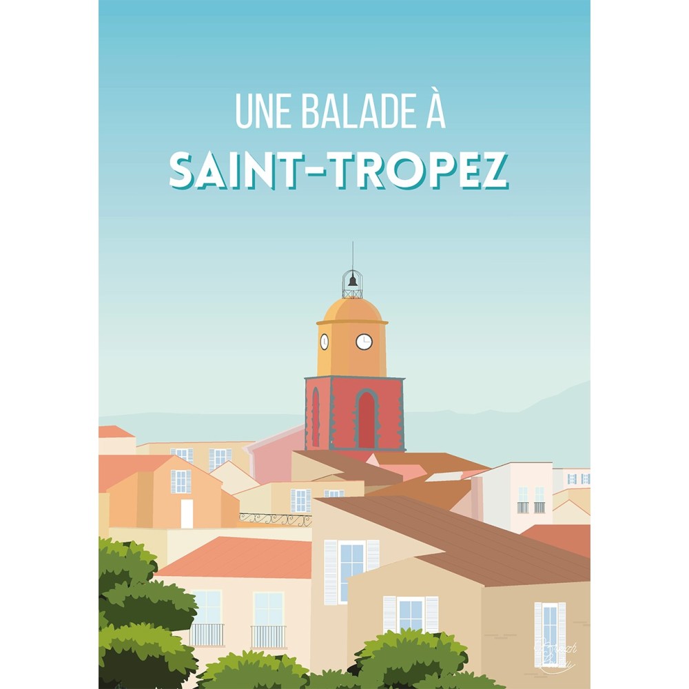 Affiche Breizh Loulou  Saint-Tropez