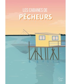 Affiche Breizh Loulou Cabane Pêcheur