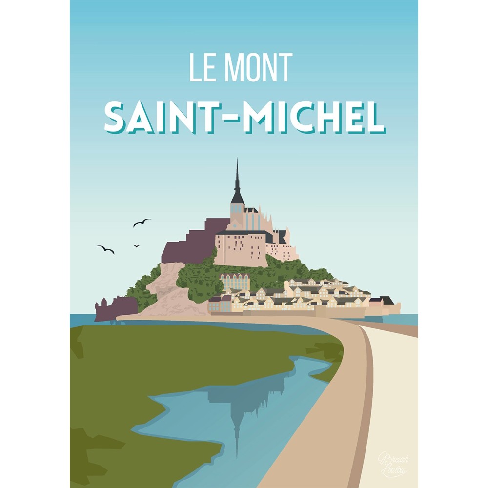 Affiche Breizh Loulou Mont Saint-Michel