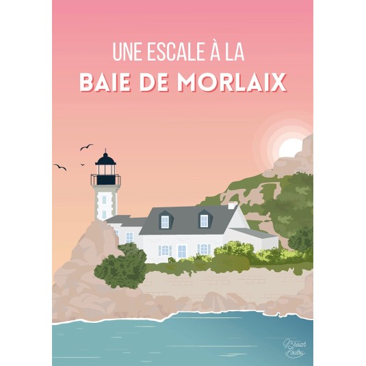 Affiche Breizh Loulou Baie de Morlaix