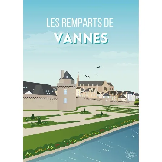 Affiche Breizh Loulou Remparts de Vannes