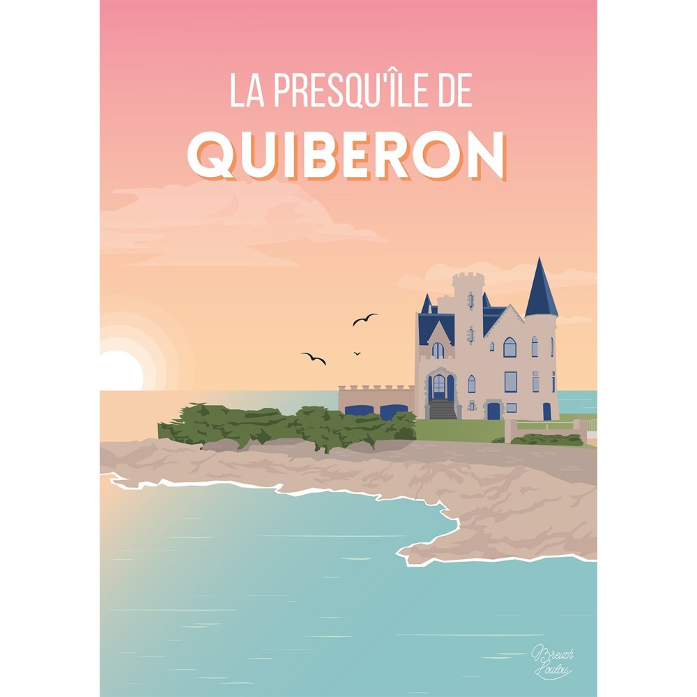Affiche Breizh Loulou Quiberon