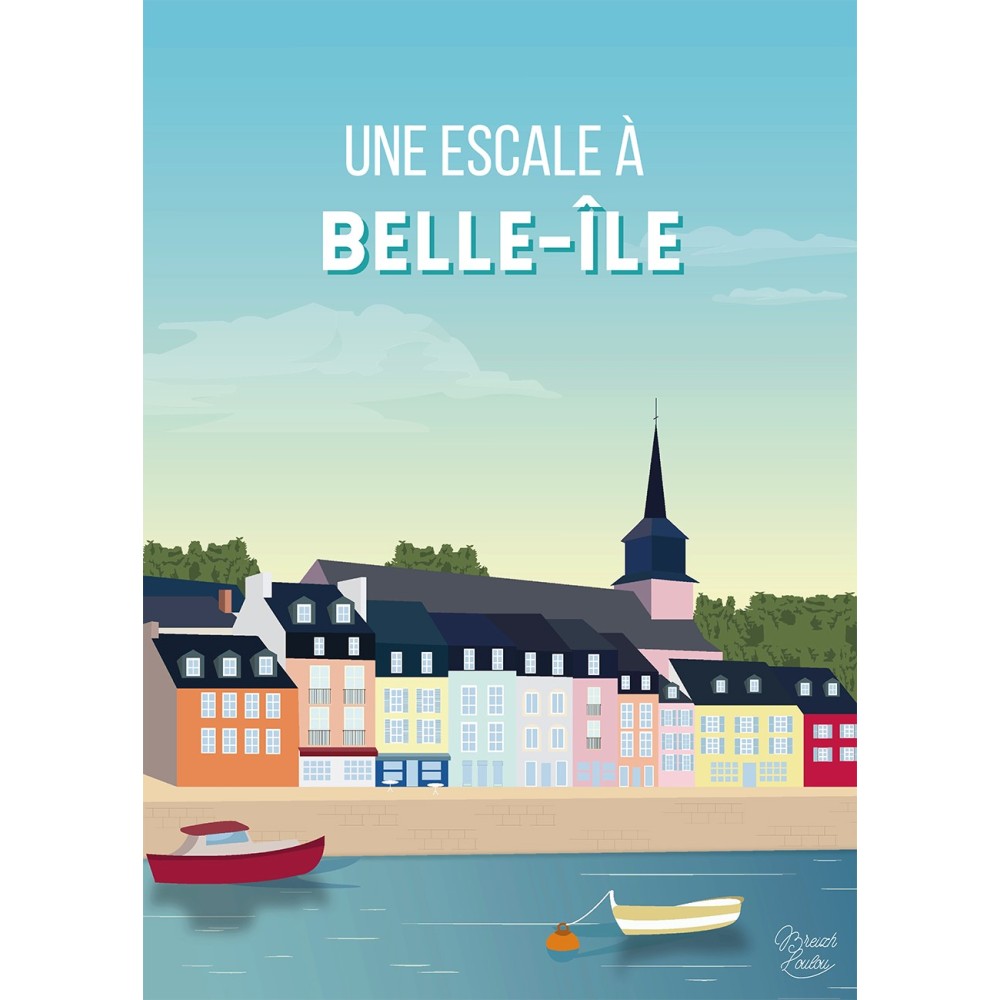Affiche Breizh Loulou Escale à Belle Ile