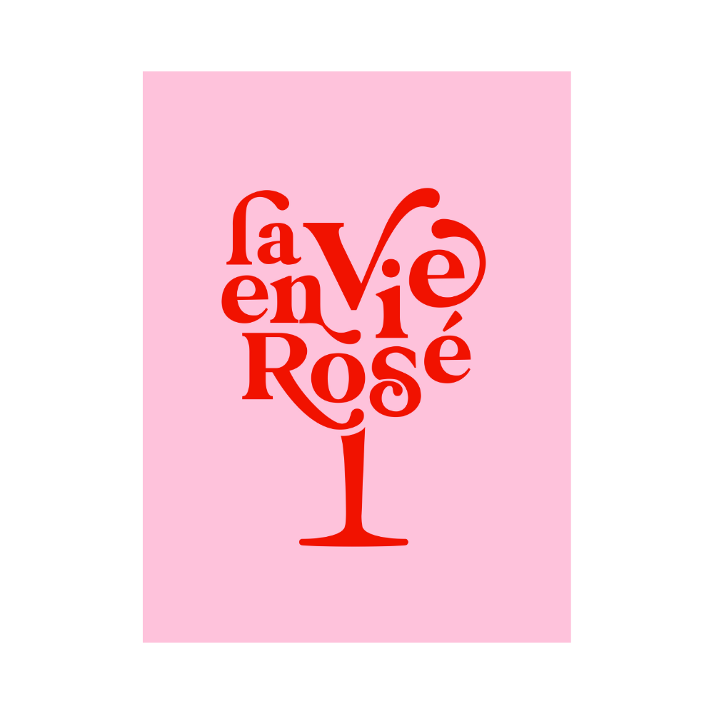 Affiche Dominique Vari La vie en rosée