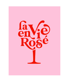 Affiche Dominique Vari La vie en rosée