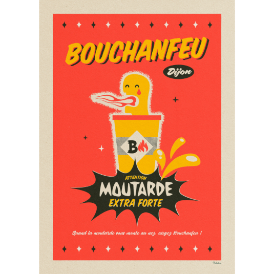 Affiche MISTERATOMIC Moutarde