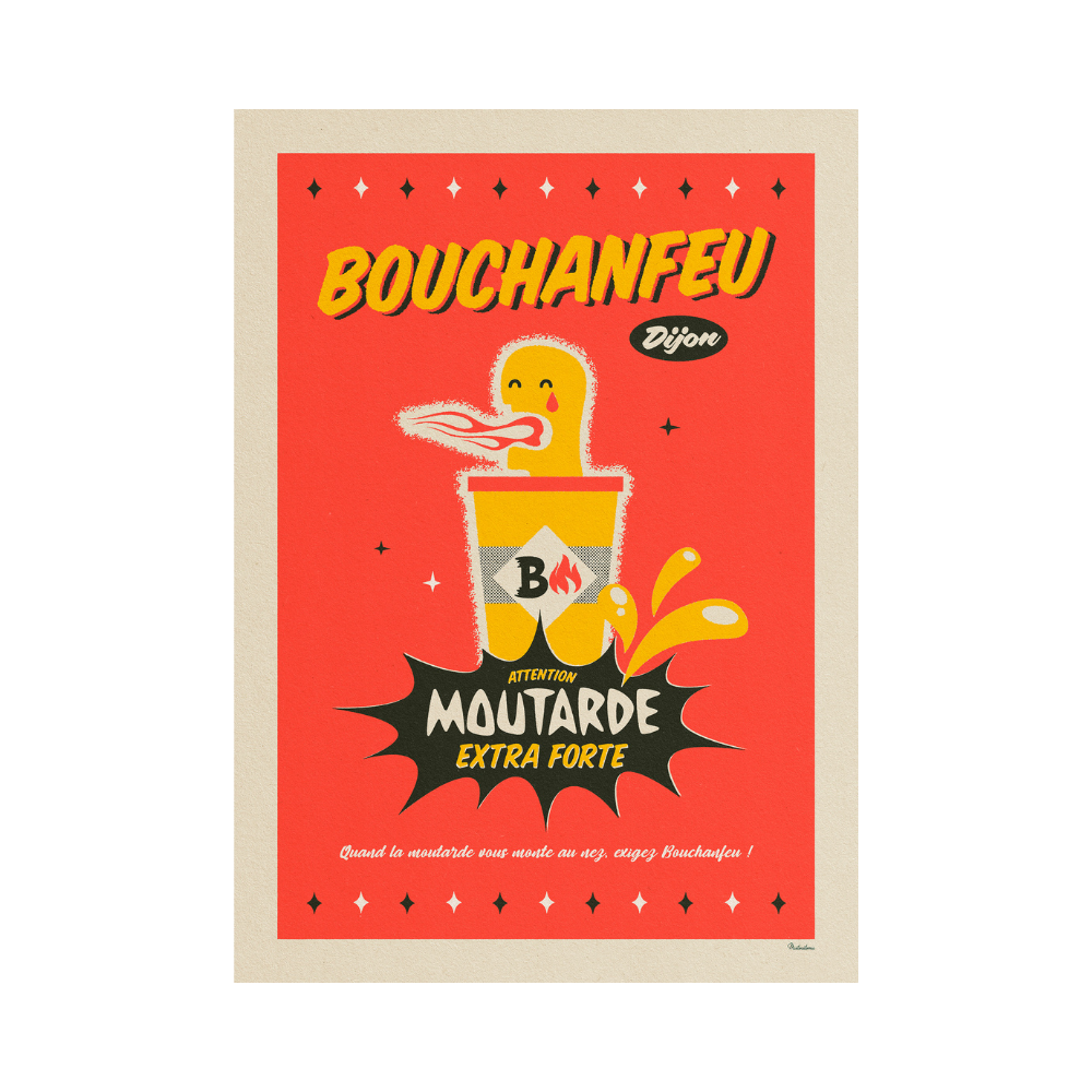 Affiche MISTERATOMIC Moutarde