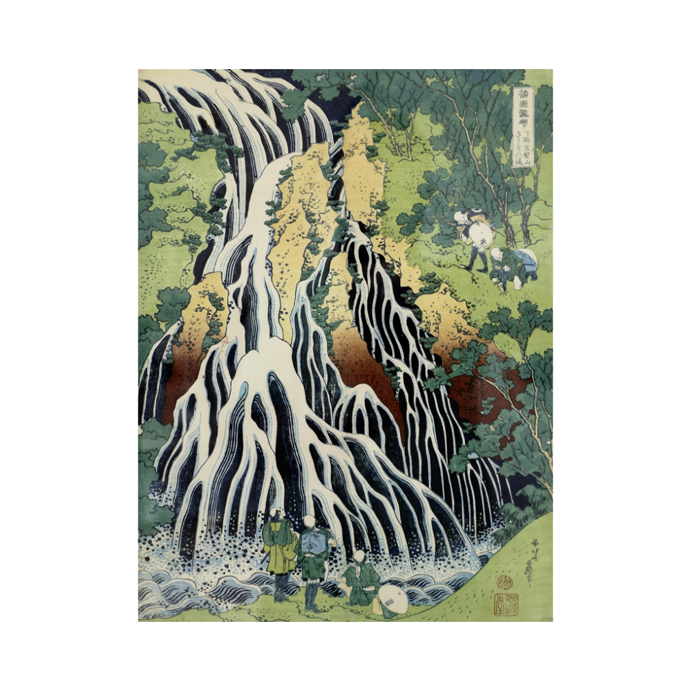 Affiche Katsushika HokuasaiFkirifuki-No-Taki Waterfall