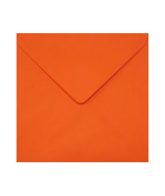 Enveloppes orange sanguine 15.5x15.5 cm
