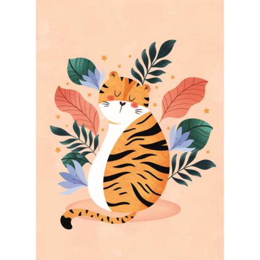 Affiche Marion Blanc Tigre
