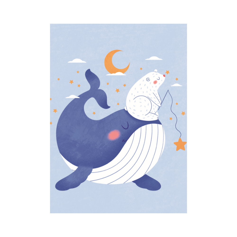 Affiche Marion Blanc Baleine