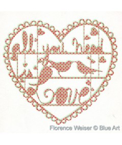Carte Florence WEISER All you need is love 14x14cm