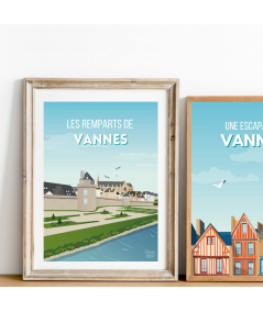 Affiche Breizh Loulou Remparts de Vannes