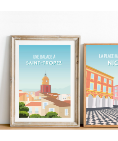 Affiche Breizh Loulou  Saint-Tropez