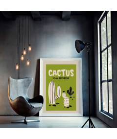 Affiche MISTERATOMIC Cactus Garden