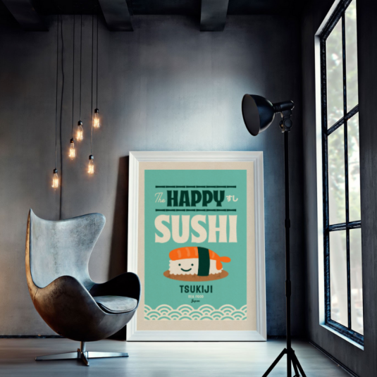 Affiche MISTERATOMIC Sushi