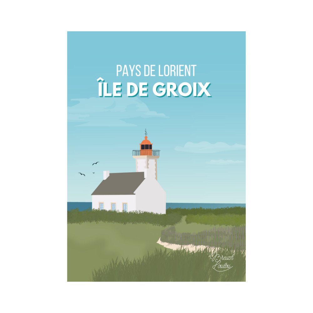 Affiche Breizh Loulou Ile de Groix