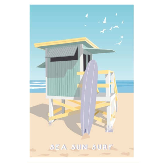 Affiche Jolane Sea Sun Surf