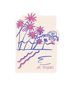 Affiche Zoe Wodarz Saint-Tropez
