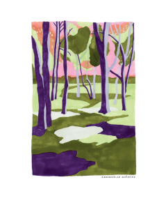Affiche Emmanuelle Guênerie Balade en forêt