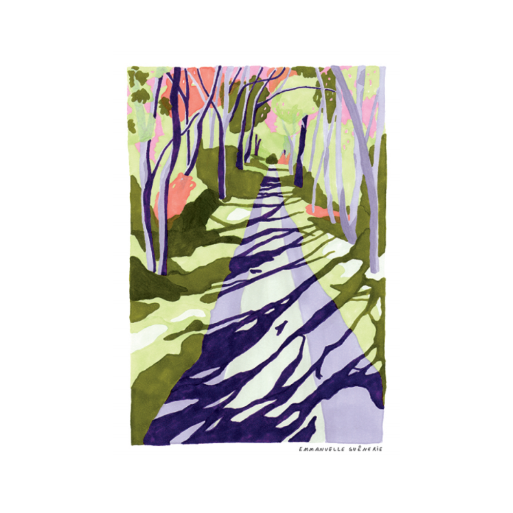 Affiche Emmanuelle Guênerie Balade en forêt 1