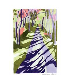 Affiche Emmanuelle Guênerie Balade en forêt 1