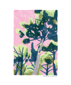 Affiche Emmanuelle Guênerie Rose pins