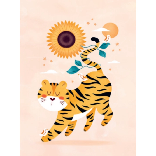Affiche Marion Blanc Tigre 2