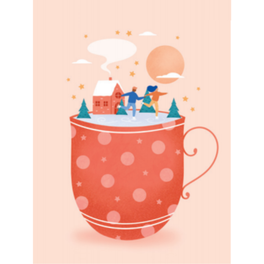 Affiche Marion Blanc Tasse de Noël