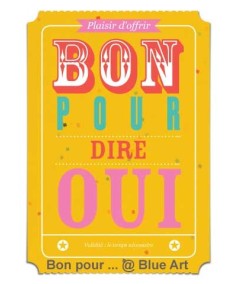 Carte "BON POUR" dire OUI 12x17cm