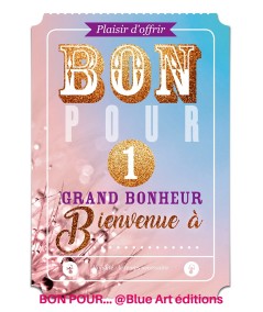 Carte "BON POUR" 1 grand bonheur 12x17cm