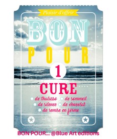 Carte "BON POUR" 1 cure... 12x17cm