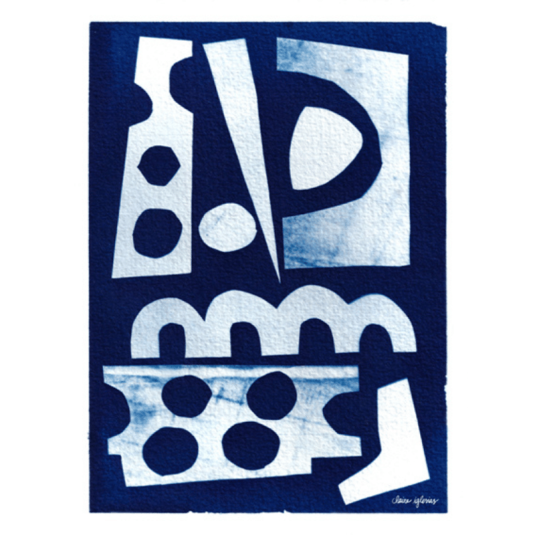 Affiche Claire Iglesias Cyanotype Collage 1