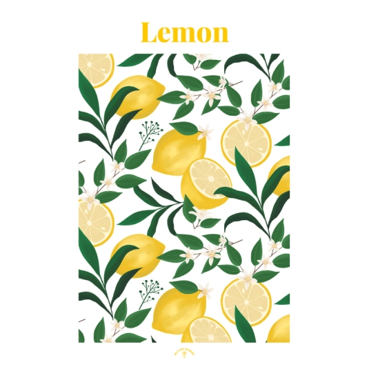 Affiche Ally Dit Hawaii Lemon