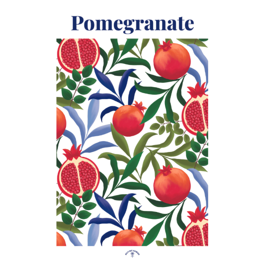 Affiche Ally Dit Hawaii Pomegranate