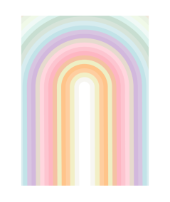 Affiche Dominique Vari Pastel Rainbow