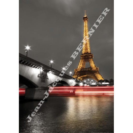 Affiche Jean-Jacques BERNIER Tour Eiffel 50x70cm