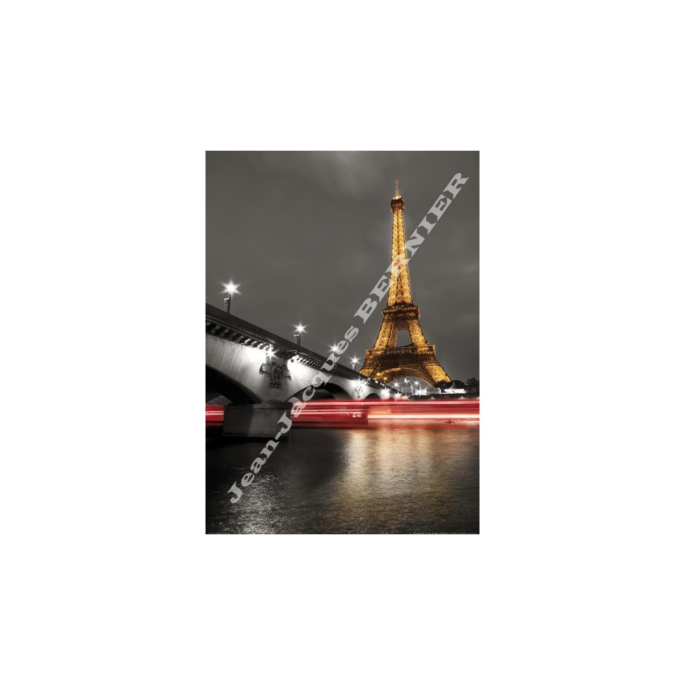 Affiche Jean-Jacques BERNIER Tour Eiffel 50x70cm