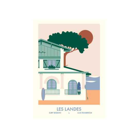 Affiche Julie Roubergue Maison Les Landes