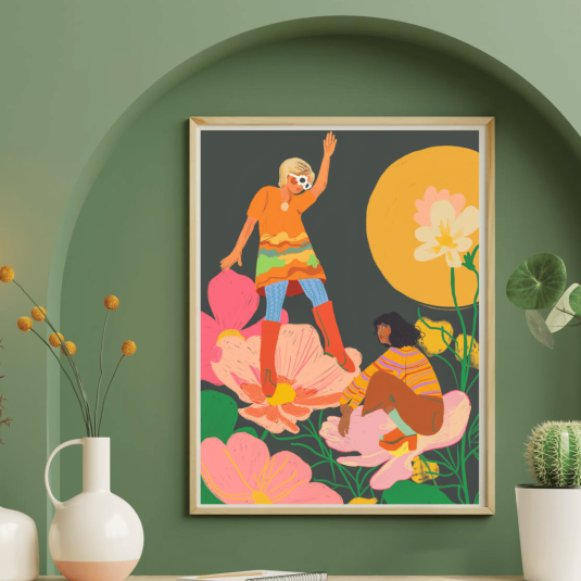 Affiche Gigi Rosado Floral Home